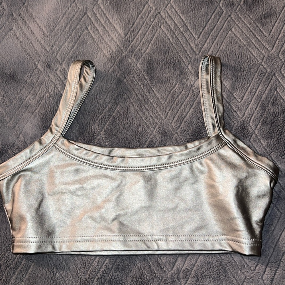 Cropped sliver bralette